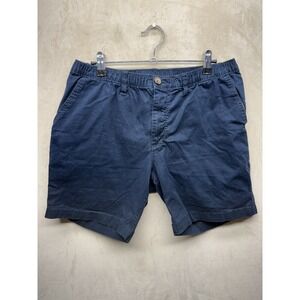 Chubbies Shorts Men Medium Navy Blue Originals 7" Inseam Stretch The Khakinators